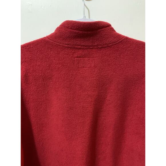 Vintage Canada Athletics Medium Men’s Red Athletic Fleece Jacket Long Sleeve Zip - Picture 11 of 15